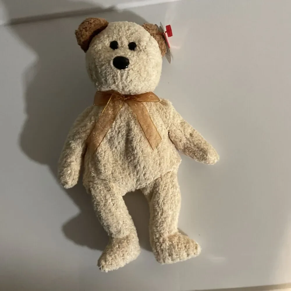 TY Beanie Baby - HUGGY the Bear (8 inch) - MWMTs Stuffed Animal Toy